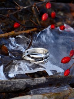 Finger ring with dragon claw