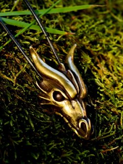 Dragon Head Amult in Nature