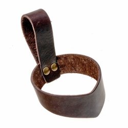 Drinking horn holder - brown