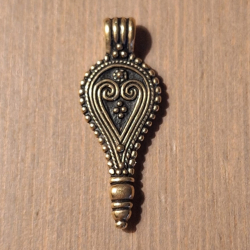 Roman drop pendant replica - bronze