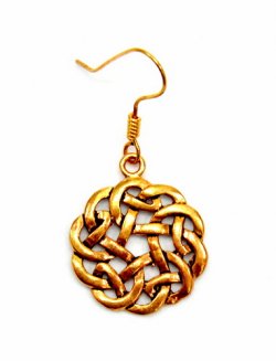Earring Celtic knot - bronze