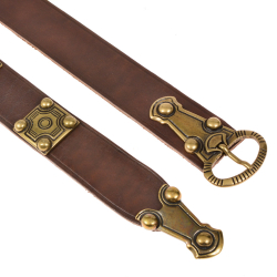 Early medieval belt - brown / brass