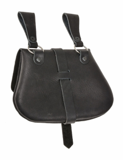 Early Medieval leather bag - blackside