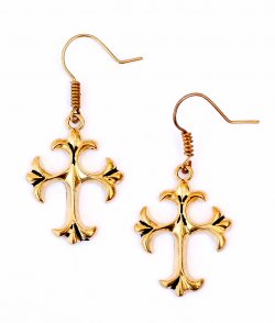 Crusader's Cross Earrings