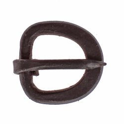 Hand forged Medieval iron buckle  