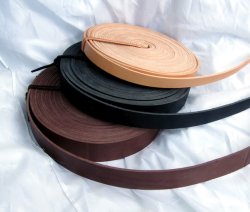 Endless leather strips - colours