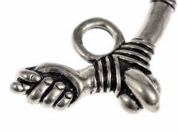 Roman phallus pendant - detail