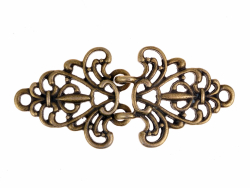 Fastening hook - brass coloured