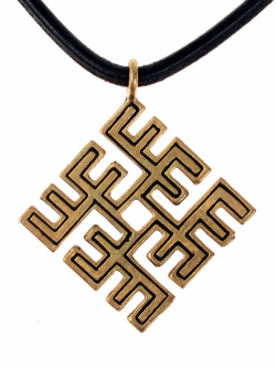 Feuerkreuz-Anhnger - Bronze