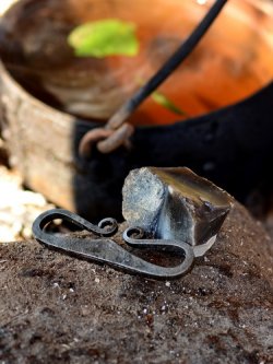 Viking fire steel and flint