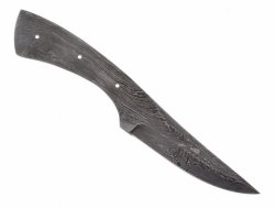 Damascus full tang knife blade