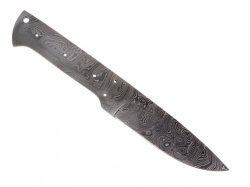 Knife blade of damascus steel