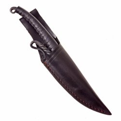 Celtic knife in letaher sheath
