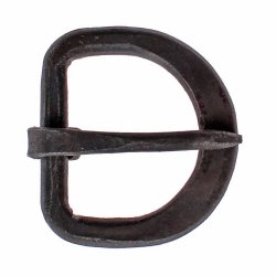 Hand forged medieval iron buckle