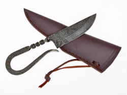 Medieval knife with leather sheath