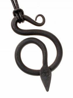 Iron serpent amulet of the Vikings