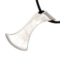 Axe amulet - silver plated 