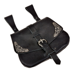 Medieval belt pouch - black