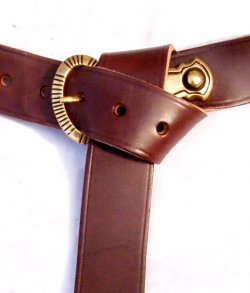 Early medieval belt - brown