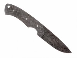Damascus full tang knife blade