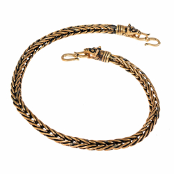 Viking brooch chain  - with wolf heads