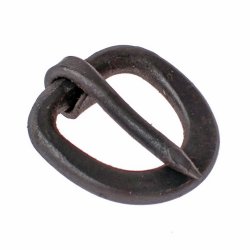 Hand forged Medieval iron buckle