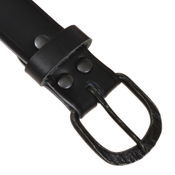 Hand-forged medieval iron buckle