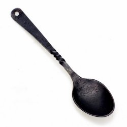 Medieval iron spoon