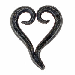 Hand forged heart pendant