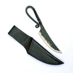 Hand forged Germanic knife