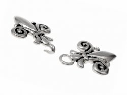 Garment clasp - silver plated