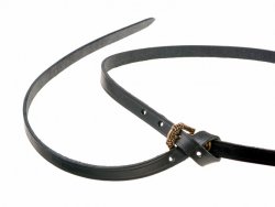 Gokstad lather belt - black