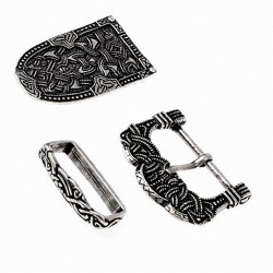 Belt set Gokstad - silver color