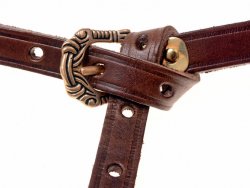 Viking leather belt - wrapped