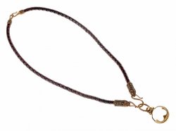 Viking leather necklace - brown