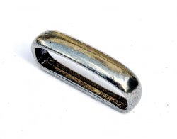 Metal belt loop - silver colour
