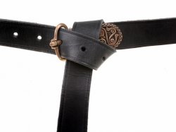 Avar leather belt - wrapped