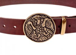 Belt with Turul-buckle - brown