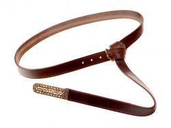 Leather belt of the Avar - brown