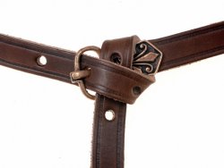 Avar leather belt - wrapped