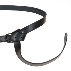 Medieval belt - black leather