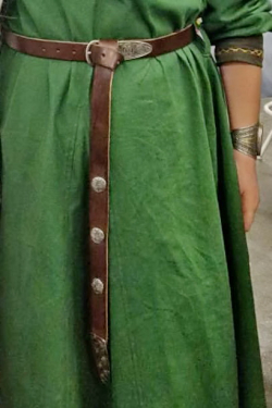 Early Medieval belt in use