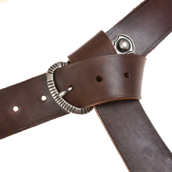 Early medieval belt - brown / silver