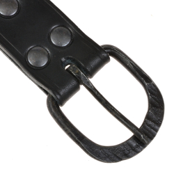 Medieval belt with hand-forged buckle