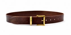Leather belt - brown