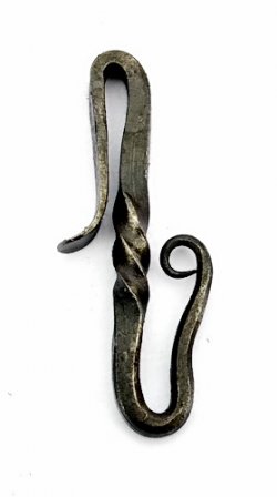 Hand forged belt hook