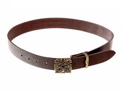 Belt made from brown leather