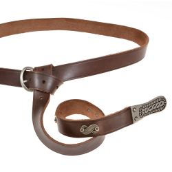 Merovingian belt - brown / silver