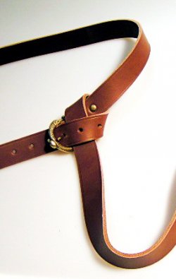 Belt blank example with buckle