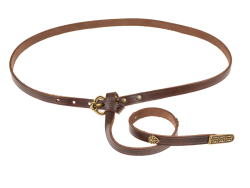 Viking Rus belt - brown / brass
